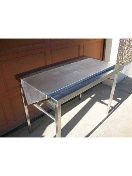 Etagère inox d'angle 110 x 40