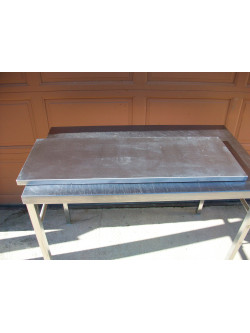 Etagère inox d'angle 110 x 40