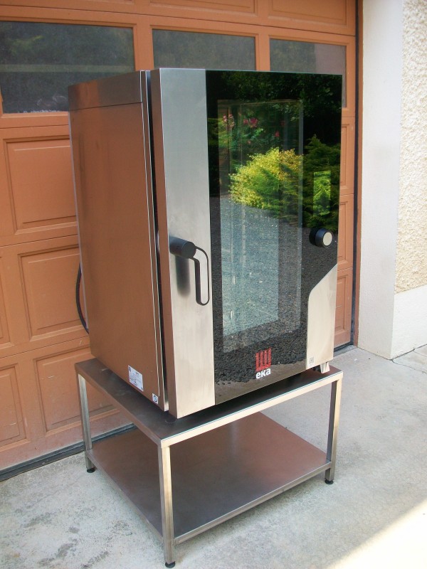 Four mixte + piètement inox