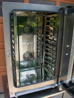 Four mixte + piètement inox