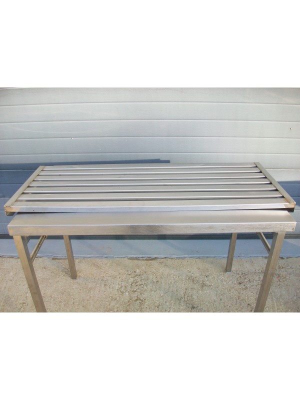 Caillebotis / étagère inox 128.5 x 50