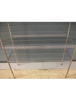 Etagère acier chromé