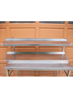 Etagère inox double 147 x 42.5