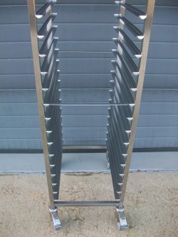 Echelle inox + grilles