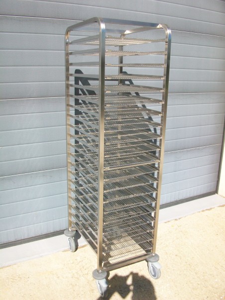 Echelle inox + grilles