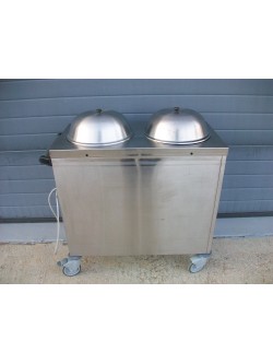 Chauffe assiettes mobile