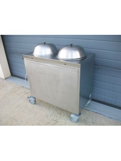 Chauffe assiettes mobile