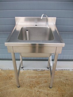 Plonge inox + lave main