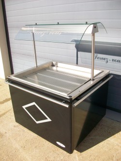 Vitrine chauffante mobile
