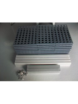 7.1 mètres linéaires d'étagères alimentaires