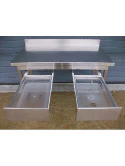 Table adossée 121.5 x 71