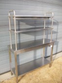 Passe chaud / Table inox 120 x 40
