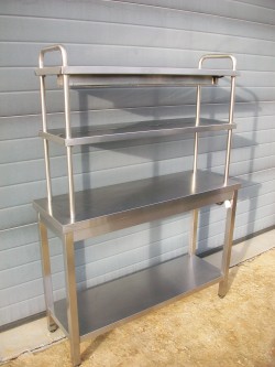Passe chaud / Table inox 120 x 40