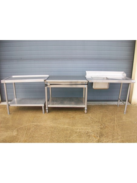 Entrée + sortie pour lave vaisselle à capot