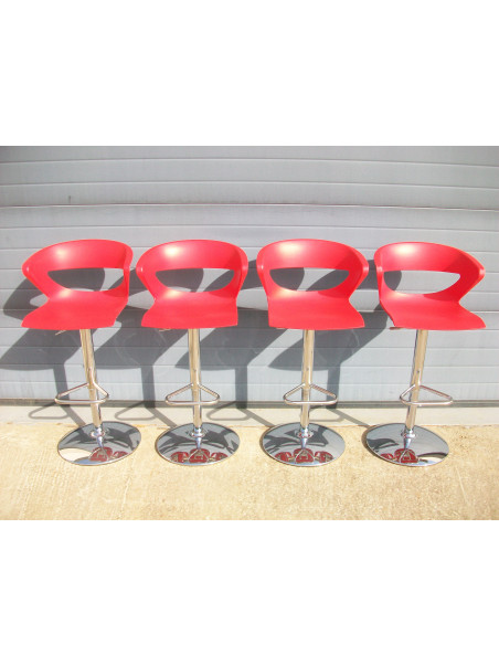 Lot de 4 tabourets de bar