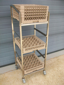 Chariot pour paniers de lave vaisselle